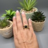 bague pierre noire